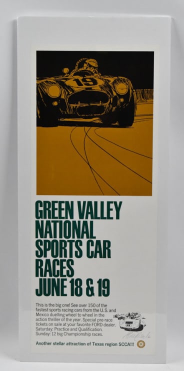 SCCA National Sport Car Races Poster by Bill Neale (1 of 5)