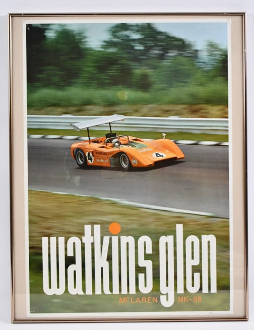 Framed 1969 Watkins Glen Race Poster (1 of 7)
