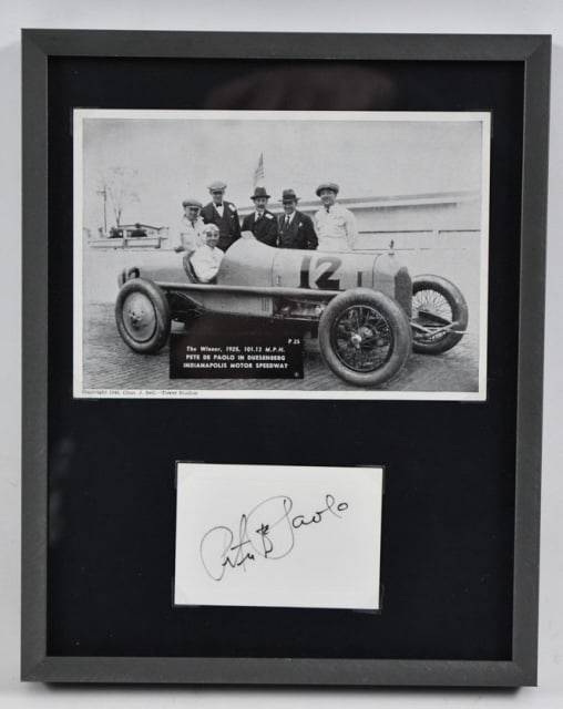 Pete De Paolo Framed Photo & Signature (1 of 3)