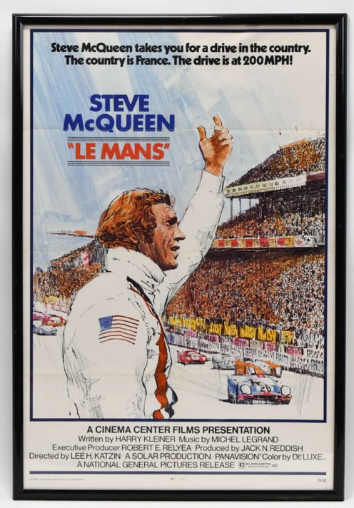 1975 Steve McQueen's " Le Mans" Movie Poster (1 of 9)