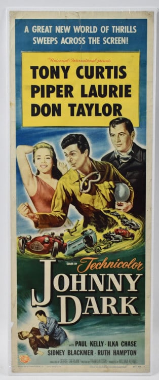 1954 Johnny Dark American Insert Movie Poster (1 of 9)