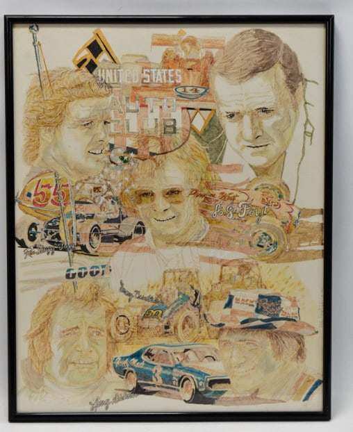 1975 U.S. Auto Club Original Art By Ron Burton (1 of 6)