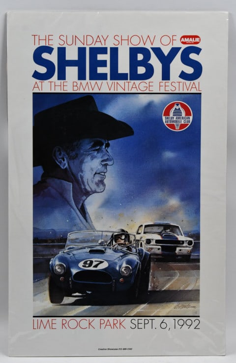 1992 BMW Festival Carroll Shelby Poster Bill Neale (1 of 5)