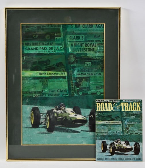Jim Clark Original Road Track Cover Artwork Neale (1 of 14)