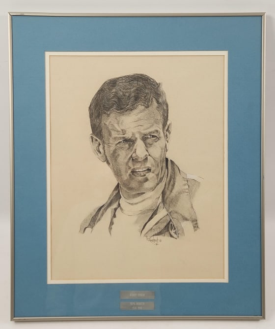 Bobby Unser Framed drawing 1979 Californian 500 (1 of 4)