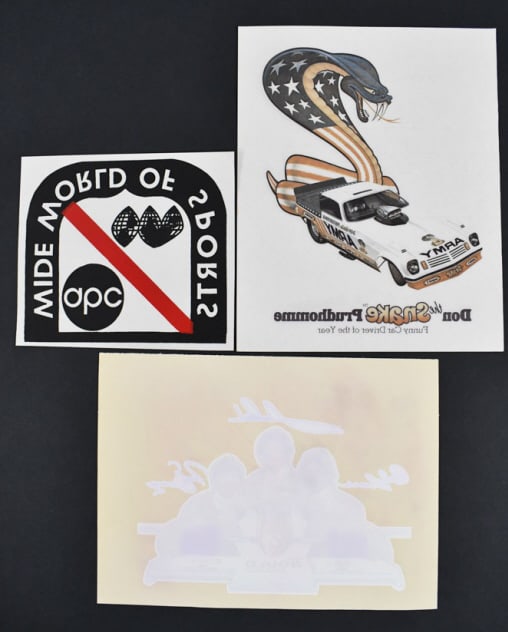 (3) Racing Iron-on Transfers (1 of 7)