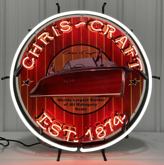 Christ-Craft Boats 2-Color Neon Fantasy Sign (1 of 5)
