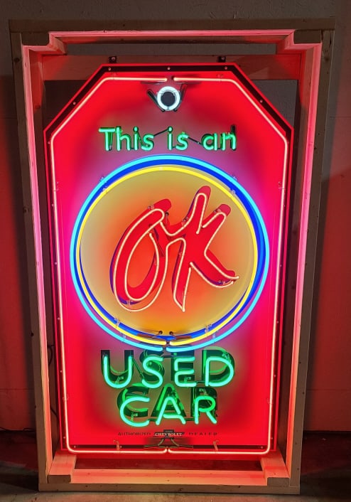Custom OK Tag Tin Animated Neon Sign (1 of 8)