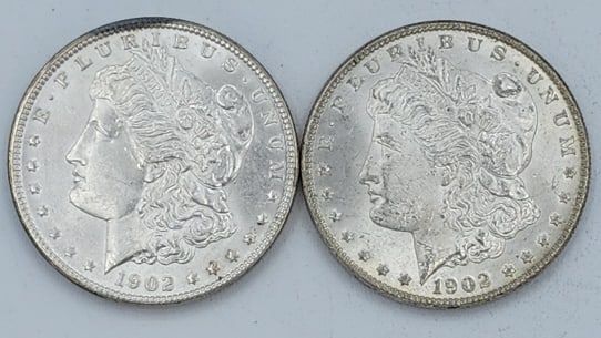 (2) 1902 O & P Morgan SIlver Dollar (1 of 2)