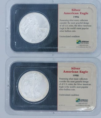 1996 & 1998 UNC Silver American Eagle (1 of 2)