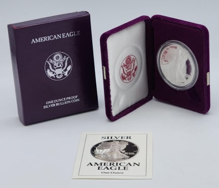 1991-S U.S. American Eagle $1 Silver Coin (1 of 4)