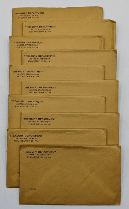 (10) Sealed 1962 United States Mint Proof Sets (1 of 3)