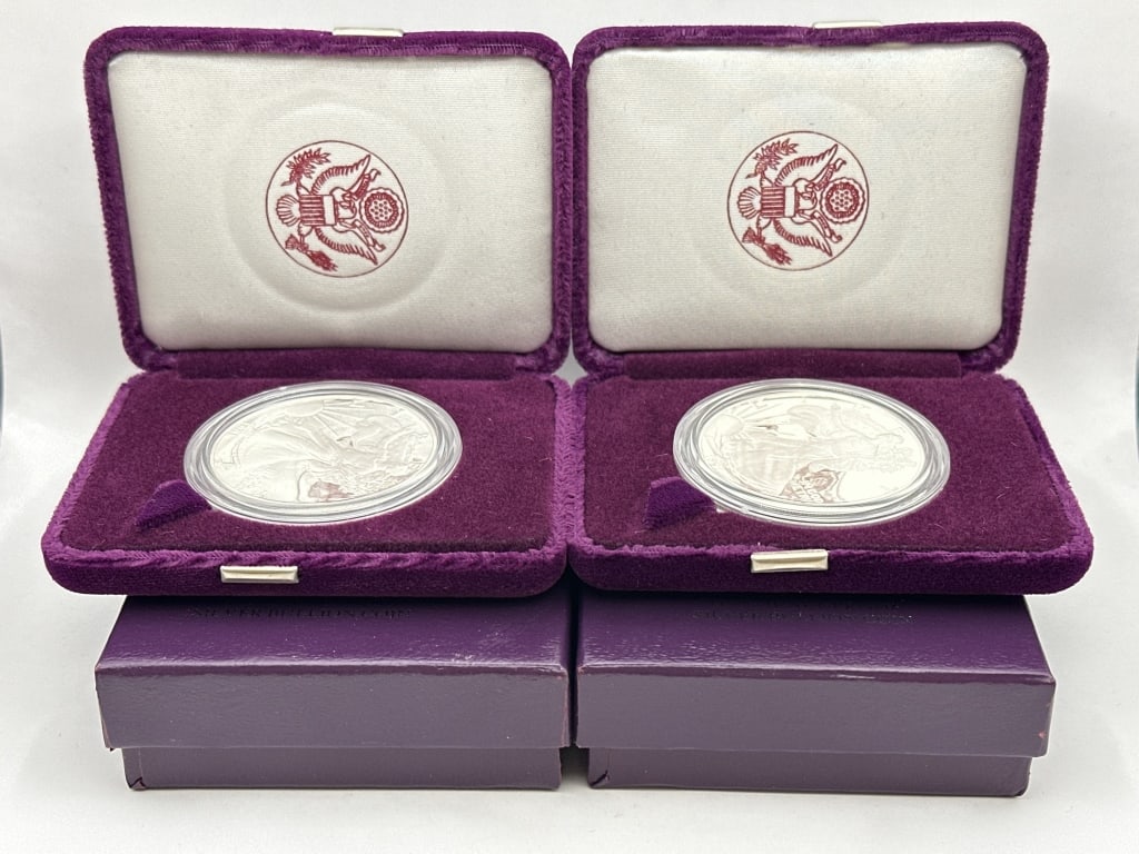 (2) 1991 U.S. Silver American Eagle Proof Dollars (1 of 4)