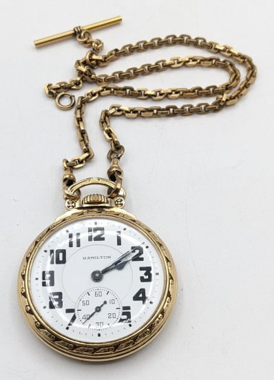 1945 Hamilton Grade 992B Pocket Watch (1 of 6)