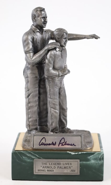 Michael Ricker Arnold Palmer Signed Golf Sculpture (1 of 7)