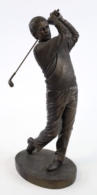 Genesis Ireland "Tee-Off" Bronze Golf Sculpture (1 of 7)