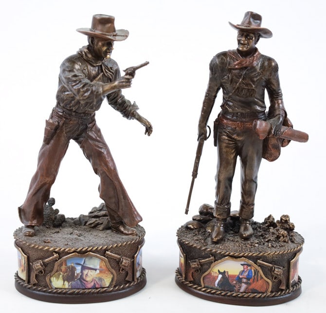 Pair Of  Bradford John Wayne Resin Sculptures (1 of 8)