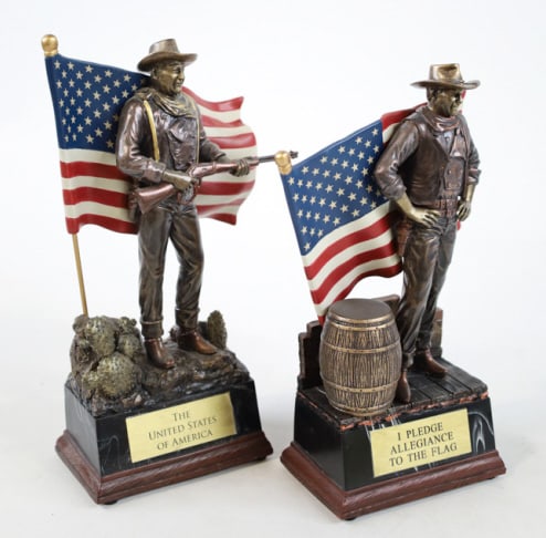 Pair Of Bradford John Wayne Talking Sculptures (1 of 10)