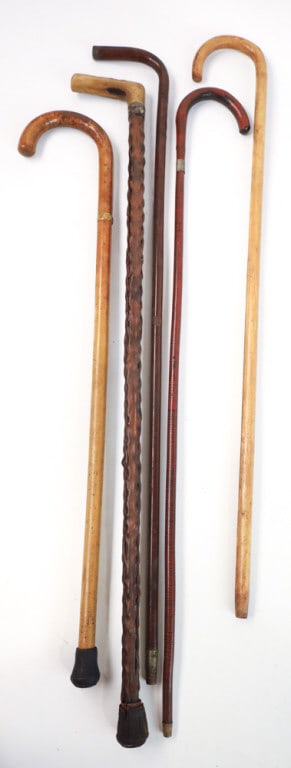 Lot Of Five Antique Canes (1 of 8)