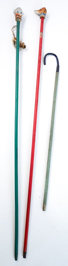 Lot Of Three Antique Carnival Canes (1 of 7)