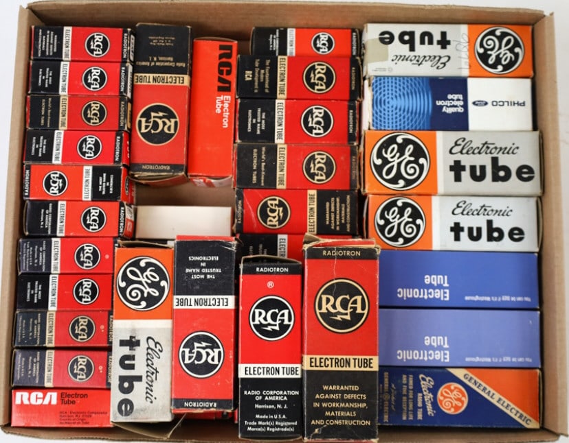 Approx. 50 Vintage Radio & TV Tubes In Boxes (1 of 5)