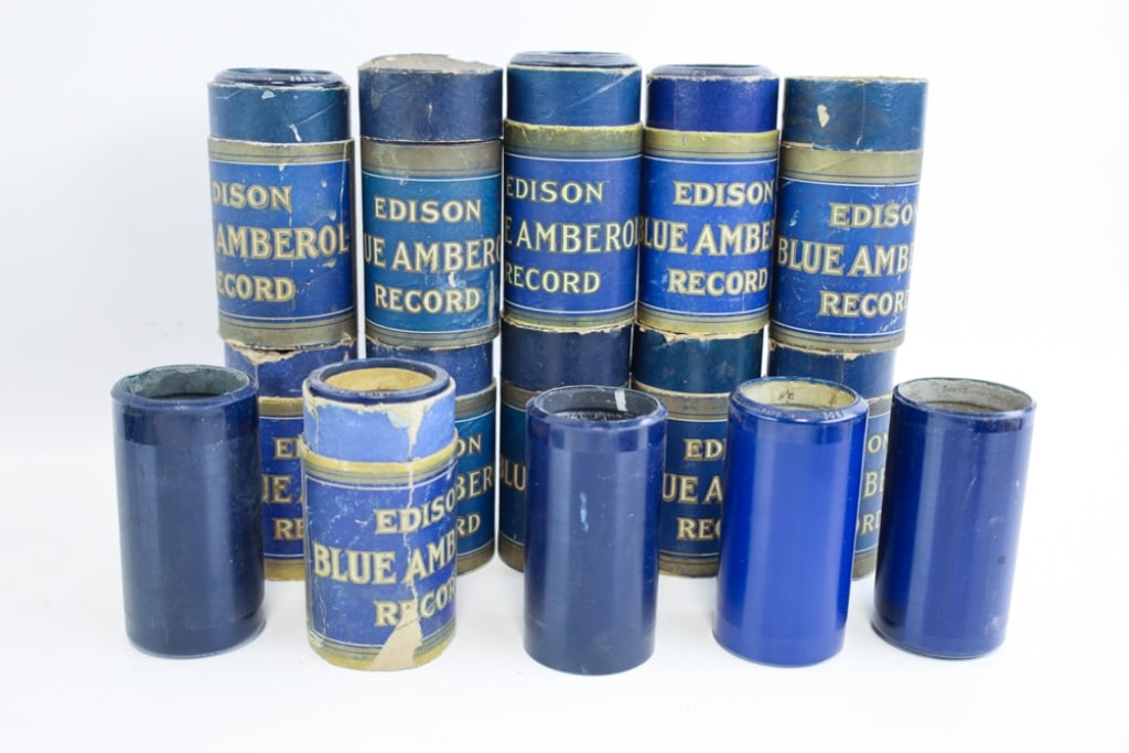 Lot Of 15 Edison Blue Amberol Cylinder Records (1 of 5)