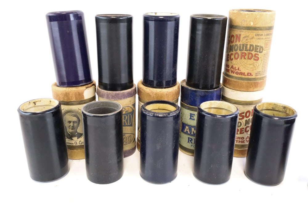 Lot Of 15 Mixed Antique Cylinder Records (1 of 4)