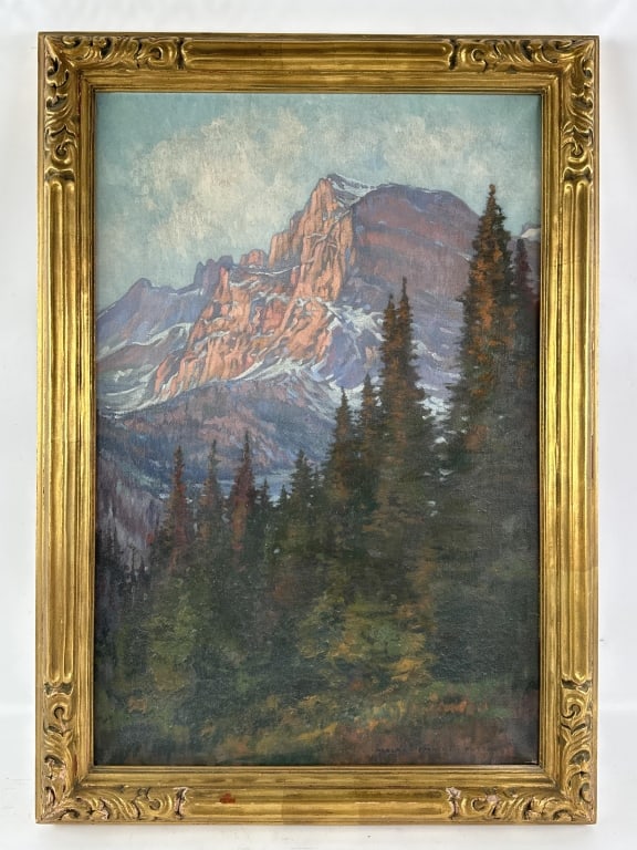 Albert Prentice Button Grinnell Lake Oil On Canvas (1 of 5)