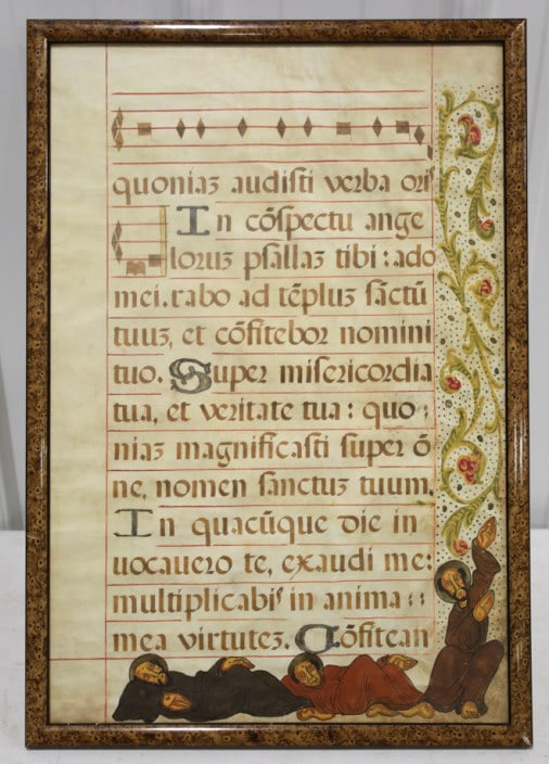 Hand-Written Antique Religious Manuscript On Paper (1 of 6)