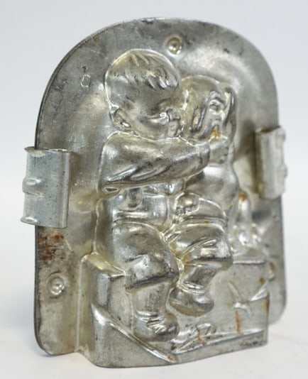 Antique German Dachshund & Boy Chocolate Mold (1 of 8)