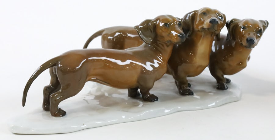 Rosenthal Germany Porcelain Dachshund Grouping (1 of 9)