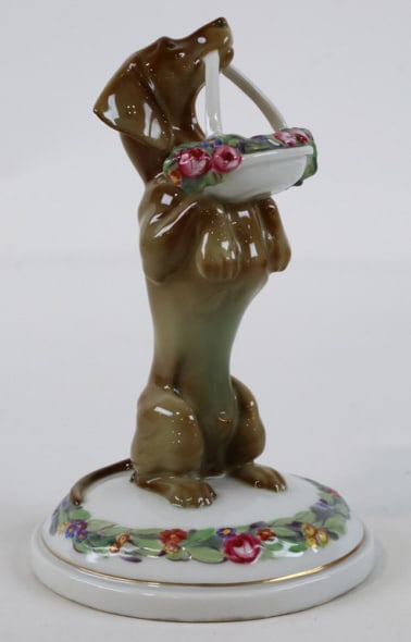 Rosenthal Porcelain Dachshund With Basket Figurine (1 of 8)