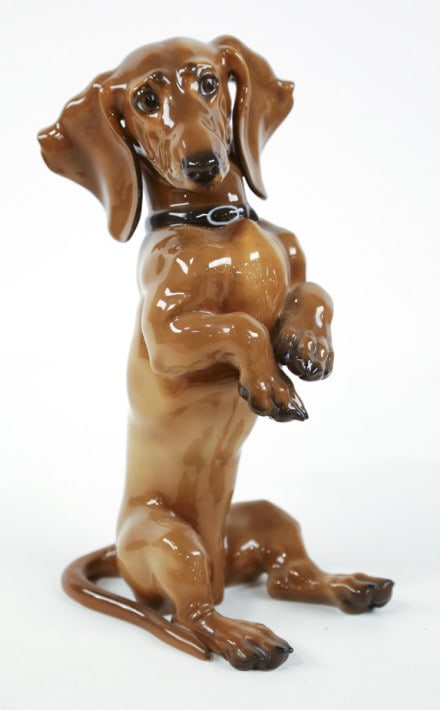 Rosenthal Dachshund Standing On Back Legs Figurine (1 of 8)