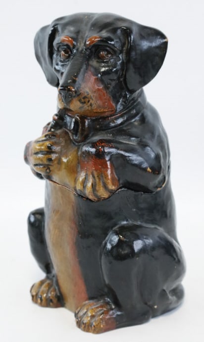 Johann Maresch Smoking Dachshund Tobacco Jar (1 of 8)