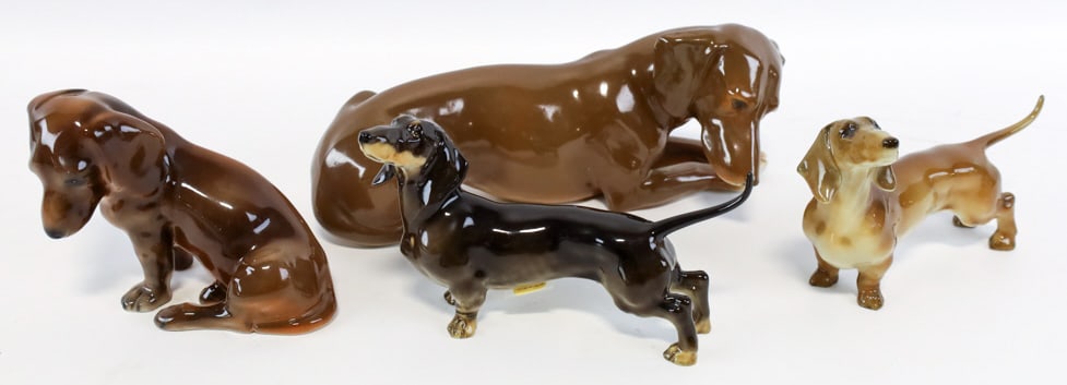 Lot Of Four German Made Dachshund Figurines (1 of 9)