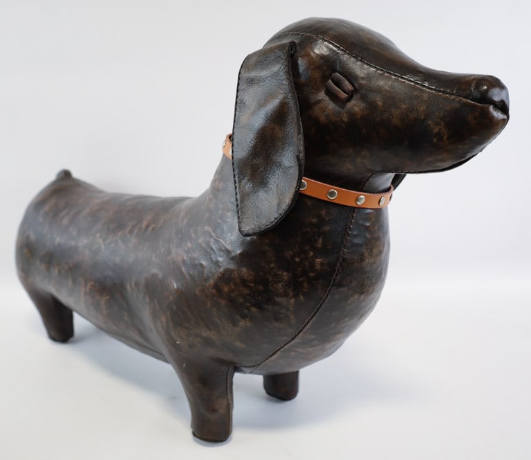 Omersa Leather Dachshund Footstool (1 of 11)