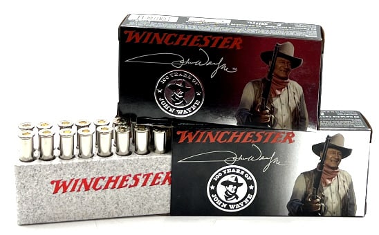 (2) Winchester John Wayne 30-30 Win Ammo 40 Count: 500 Rounds Wolf Performance 223 Rem Ammo. This lot contains 25 unopened boxes of Wolf Performance Ammunition in 223 Rem. Each factory box contains 20 Cartridges. Total of 500 rounds.