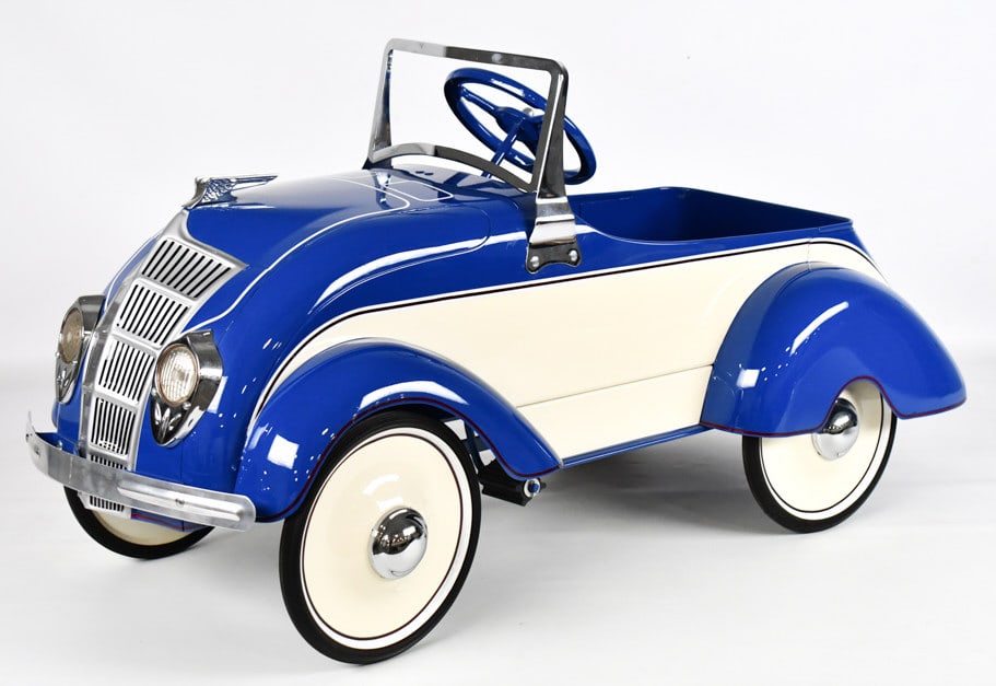 Restored Toledo Skippy Chrysler Airflow Pedal Car (1 of 9)