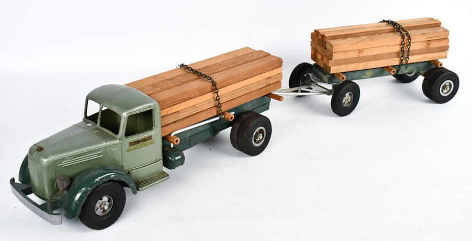 Original Smith Miller L Mack Lumber Truck w/ Pup (1 of 10)