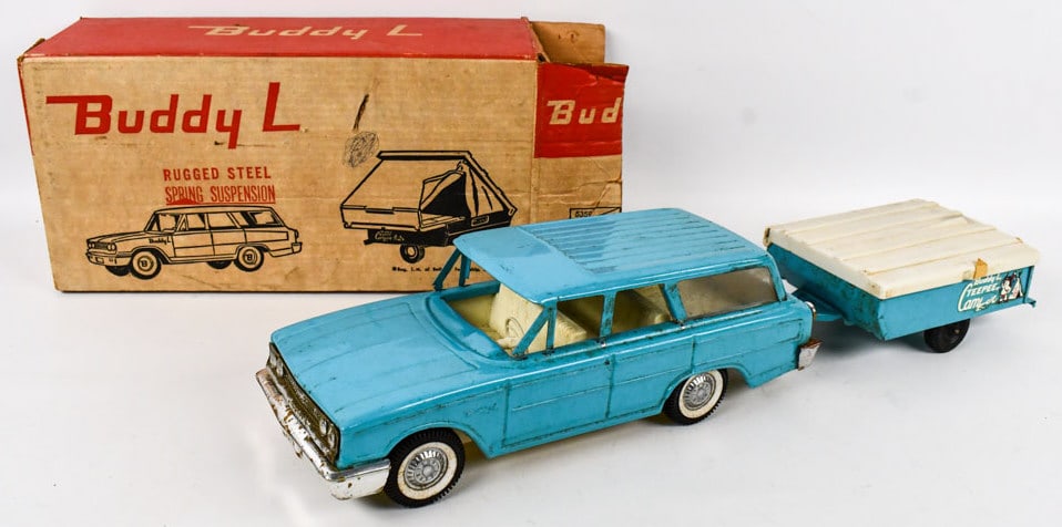 Buddy L Station Wagon & Teepee Camper w/ Box (1 of 16)