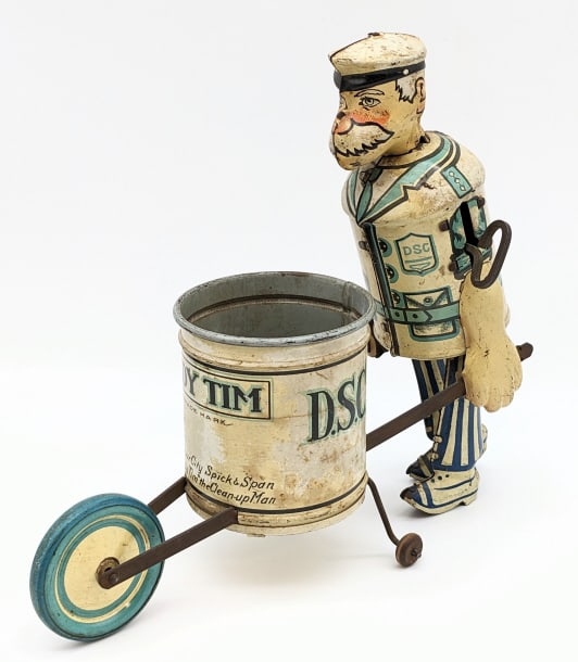 Louis Marx Tin Litho Windup Tidy Tim (1 of 8)