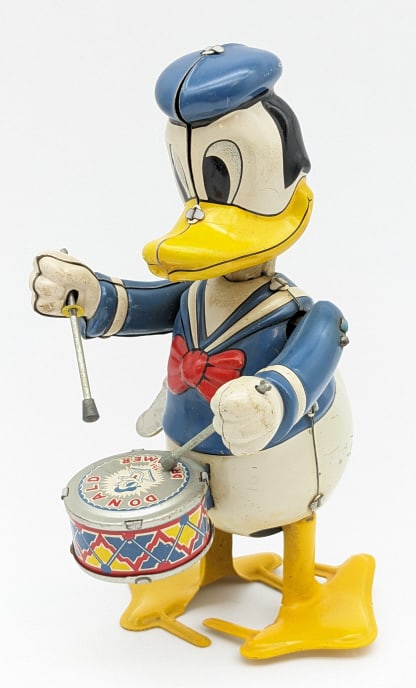 Linemar Tin Litho Windup Donald Duck Drummer (1 of 7)