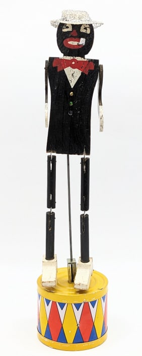 Tin Windup Wooden Jointed Dancing Sam (1 of 8)