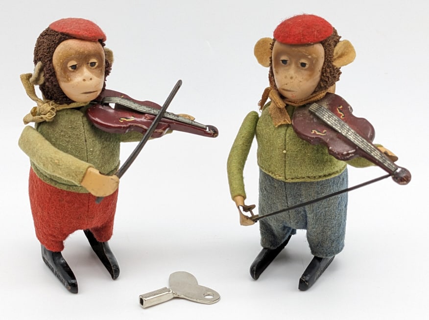 (2) German Schuco Monkey Violin Players (1 of 7)