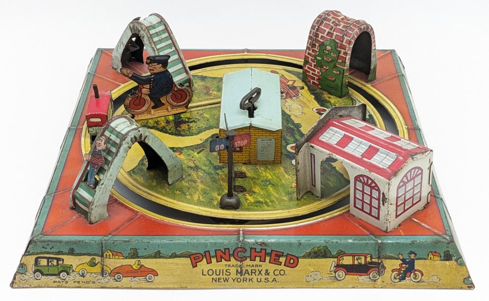 Marx Tin Litho Windup Pinched Table Top Toy (1 of 7)