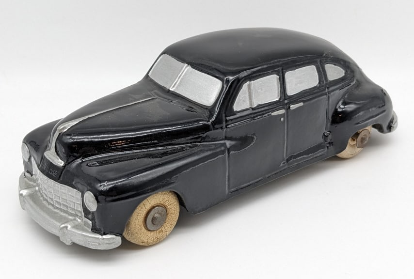 National Products 1940s Dodge D-24 Promo Car: Restored National Products 1940s Dodge D-24 Promo Car. Dispays well with a nice restoration. Measures approximately 6-1/2" long