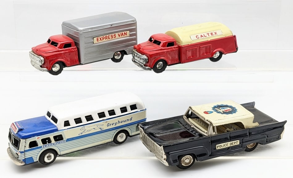 (4) Vintage Japan Tin Vehicles (1 of 14)