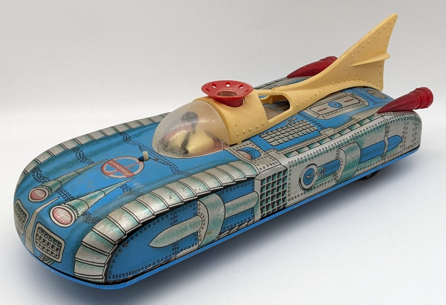 Hungarian Battery Operated Tin Space Ship (1 of 8)