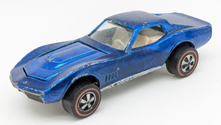 Hot Wheels Redline Blue Custom Corvette (1 of 5)