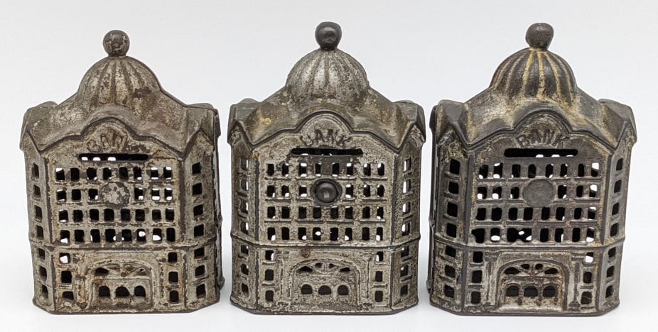 (3) A.C. Williams Cast Iron Dome Banks (1 of 4)